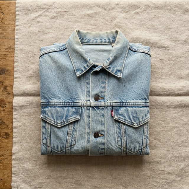 Veste en jean Levi's 501 délavée