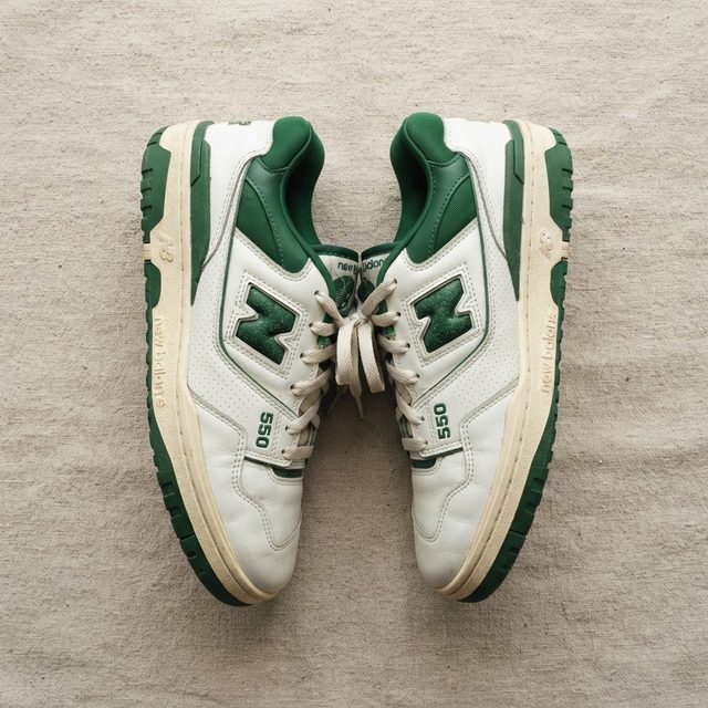 New Balance 550 blanc et vert