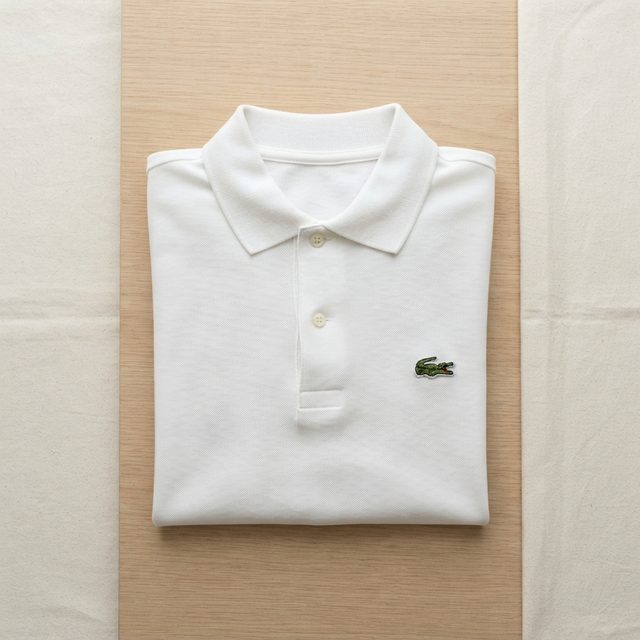 Polo Lacoste blanc classique