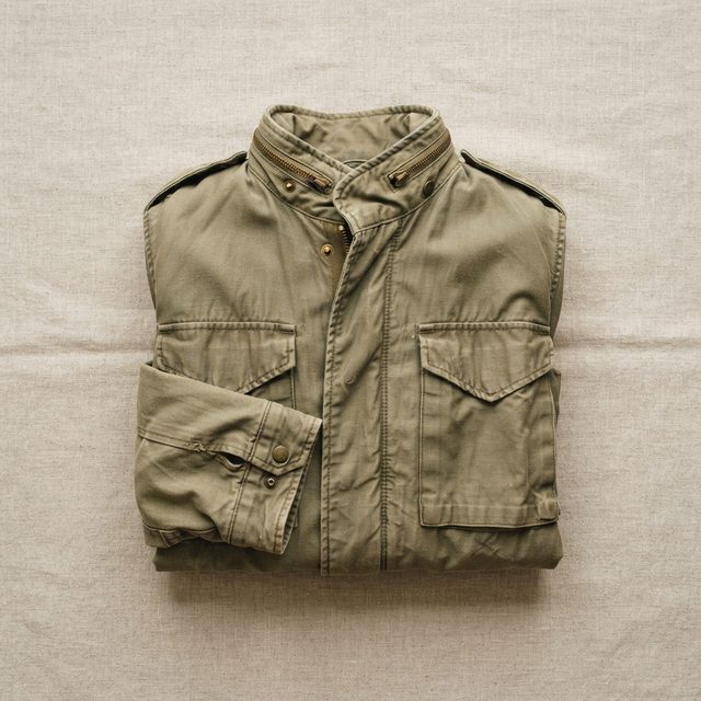 Veste de treillis militaire kaki surplus