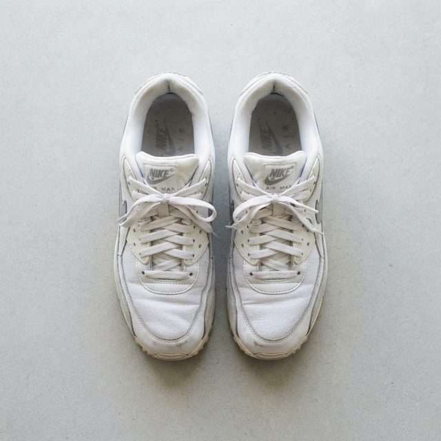 Nike Air Max 90 blanc et gris légèrement portées
